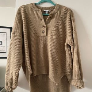 Topshop tan sweater